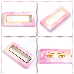 Fake 5D 4D 3D Mink Luxury Custom Luxury Eyelash Packaging Make Up Cosmetics Mink Eye Lashes Custom Package Box