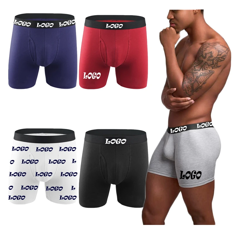 OEM ODM Factory Direct Supply Mens Cotton Boxers Briefs Custom Jacquard Men Underwear Boxers for Men