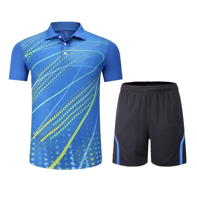 Wholesale Custom Sublimation Printing set Quick Dry Short Sleeve Cheap Wear table Tennis Clothes