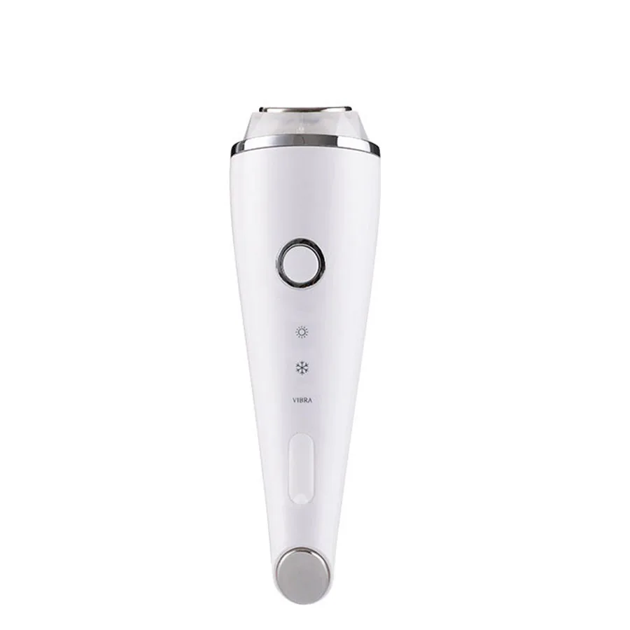 Newest multifunctional red blue light photon therapy beauty device hot cold hammer facial massager