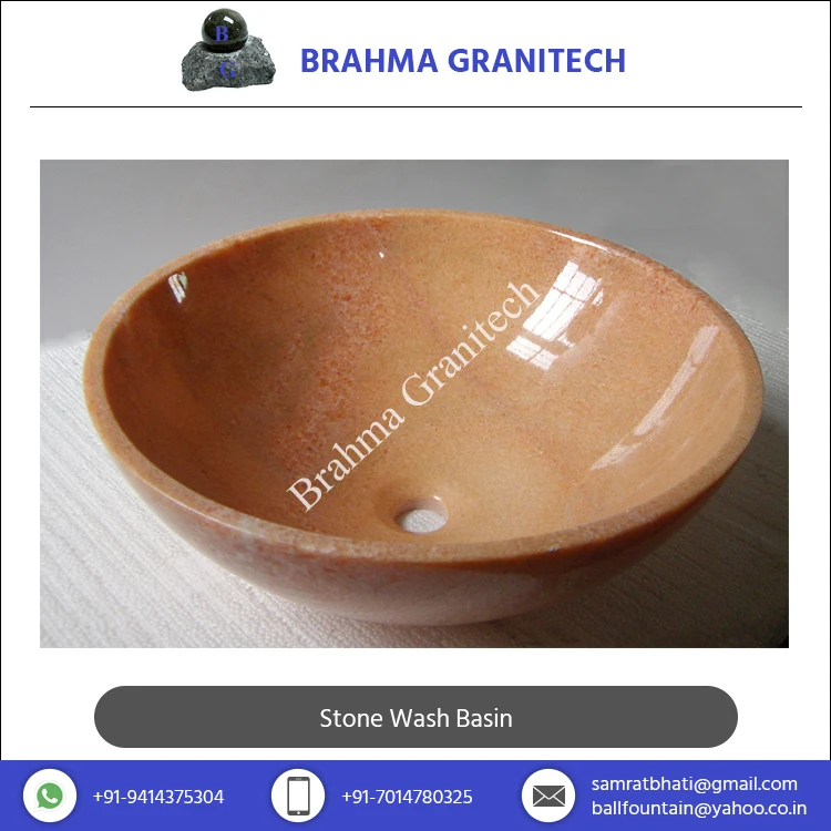 Highly Recommended Tough Stone Made Bathroom Wash Basin Bowl