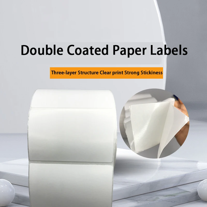 Custom Printed Double Bottom Copper Plate Three Layers Self Adhesive Labels