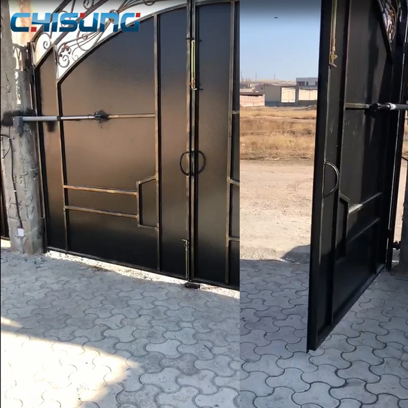In Stock Chisung CSSGO-05 AC/DC Motor Double Arm 500KG*2 Automatic Swing Gate Opener Kit For Villa