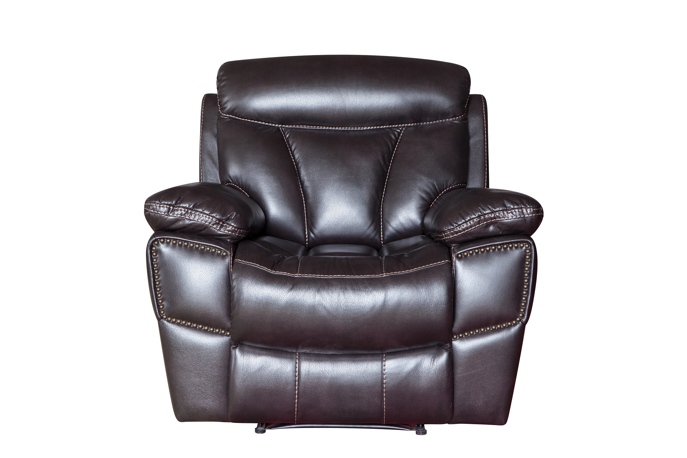 
American style luxury home furniture 1+2+3 leather recliner sofa set 