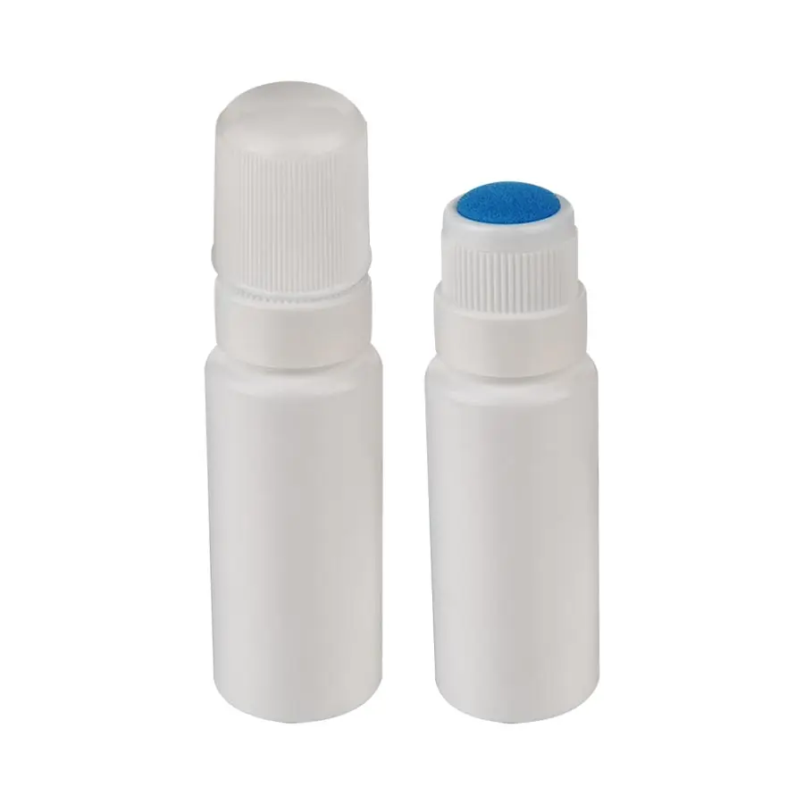 White Plastic Sponge Applicator  Bottles with Simple Cap