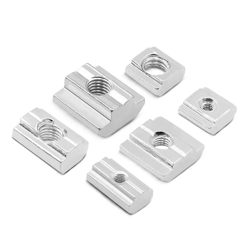 China wholesale supplier Aluminum profile connector Alloy Slide-in T  nut