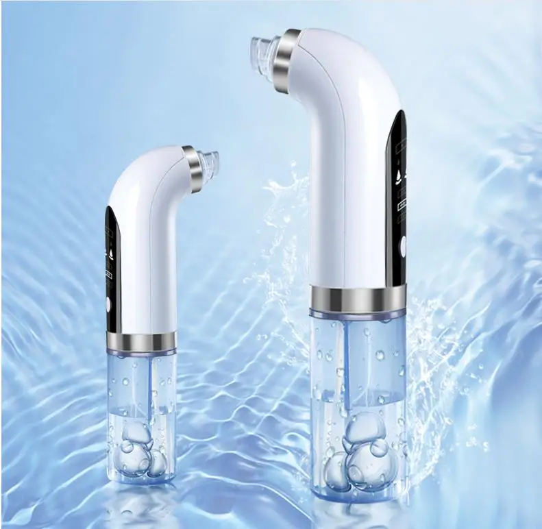 2021 Best Selling Professional Facial Nose Blackhead Remover Tool Vacuum With Water Small Bubble Pore Cleaner Machine