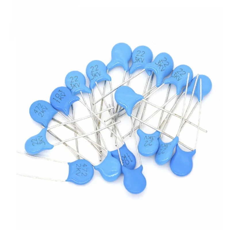 20pcs High voltage Ceramic Capacitor 3KV 2KV 1KV 5PF 10PF 20PF 22PF 27PF 30PF 47PF 100PF 220PF 1NF 2.2NF 3.3NF 4.7NF 10NF 22NF