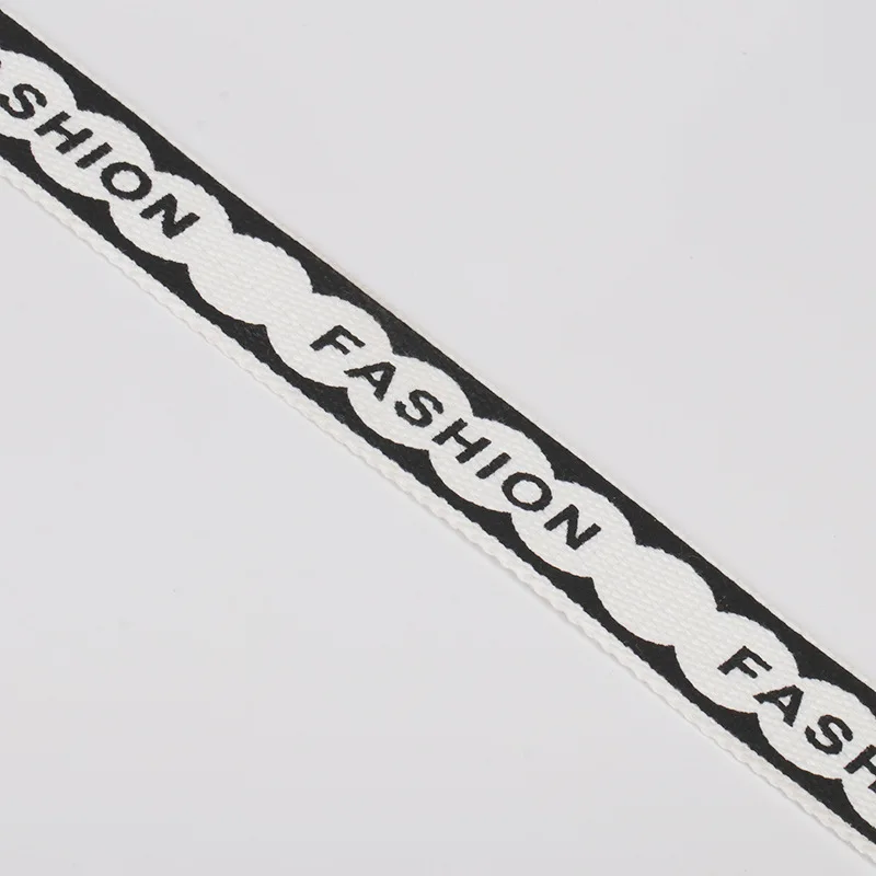 Custom Cotton  Strap  Thick Woven Cotton Ribbon Webbing For Bag  Handle