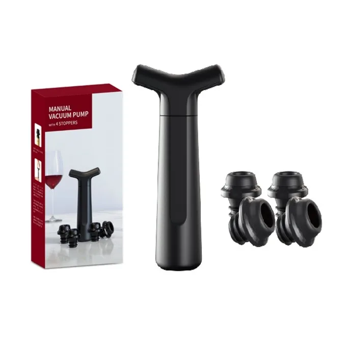Wholesale Price Bar Kitchen Accessories Food Grade Black Mini Small Plastic Wine Bottle Stopper