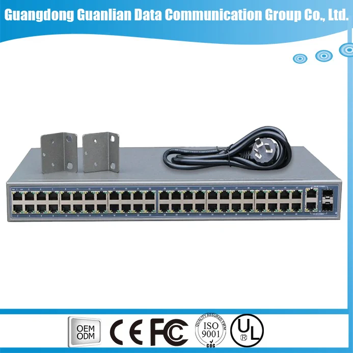 48-port L2 access switch Enterprise access equipment Gigabit network monitoring switch