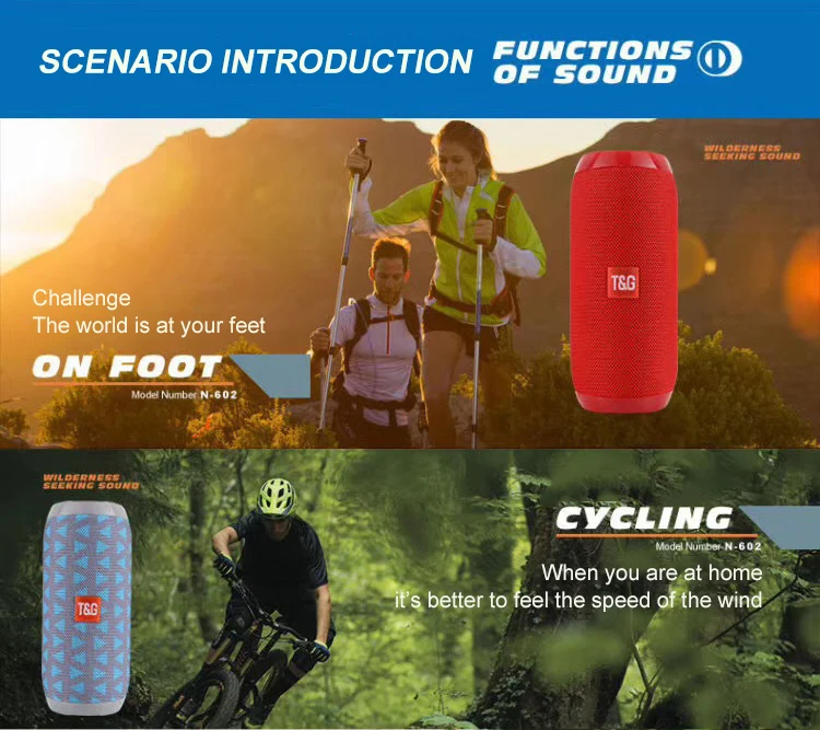 2021 Original Wholesale Best Buy Powerful Sound blast with ultra deep 3d bass aterproof blue tooth speaker TG117