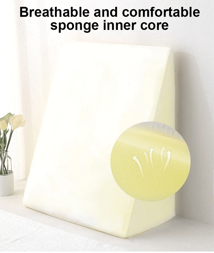 Headboard Sleeping Reading Rest Leg Elevation Back Support Triangle Wedge Bed Pillows