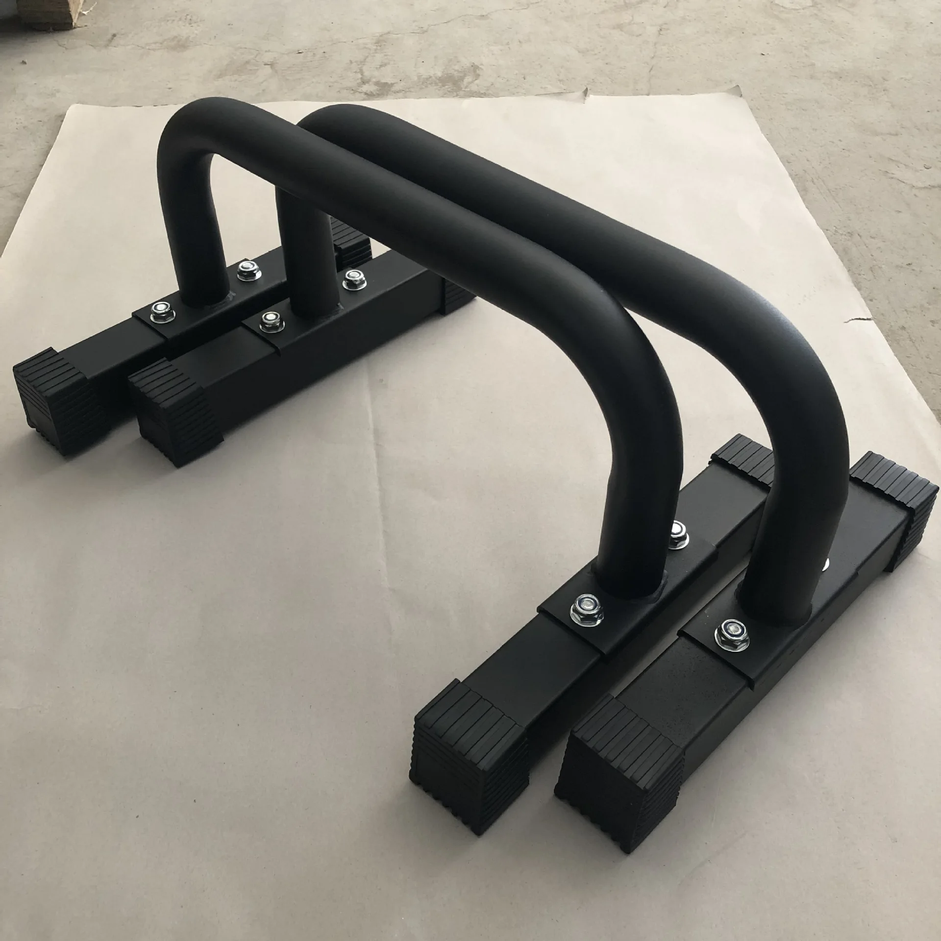 Factory custom LOGO Gym Parallette Workout Equipment Pushup Handle With Cushioned Foam Grip