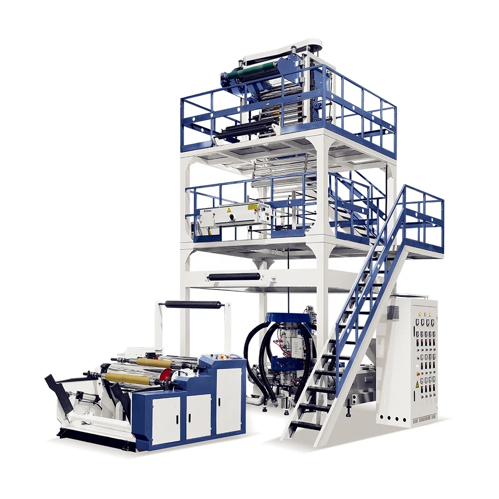 Однослойная 800 мм машина для выдувания термоусадочной пленки для упаковки колы