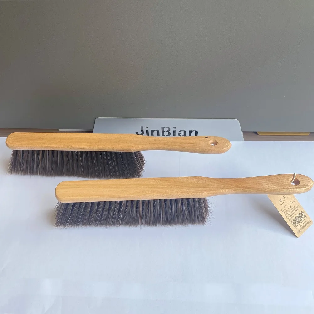 Counter Duster with Wood Handle Hand Broom Wood Block Hand brush Broom Dust Brush Bench Woodworking Brush