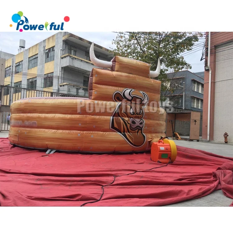 
Ready to ship playground inflatable mechanical bull ride amusement park rodeo bull game ride for sale 