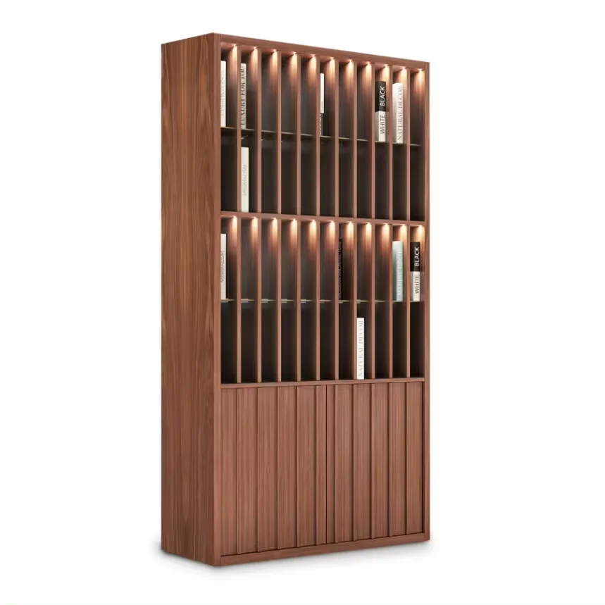 Solid Wooden Library Use Bookshelf Bookcase Classic Study Office Bookcase