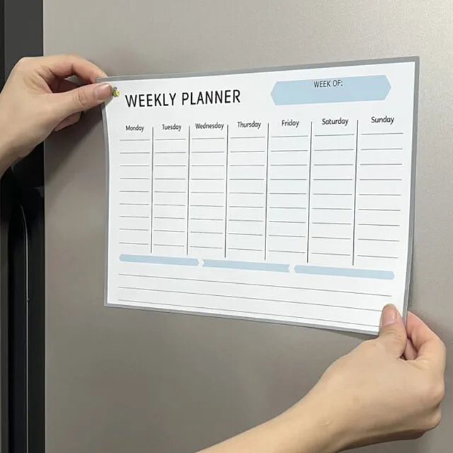 Custom Magnetic Whiteboard for Refrigerator Fridge Magnet Calendar Weekly Planer