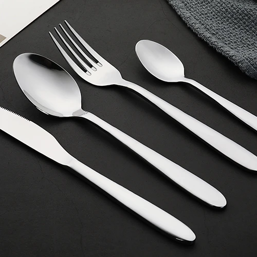 European Style Modern Cutlery Fork and Spoon Steel Dinner Forks Cutlery Stainless Steel for Sale