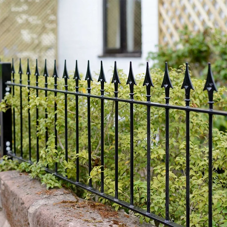Custom Modern Design Iron Fence for Home Patio Outdoor Handrail & Balustrade with Application in Hospital Railings & Flooring