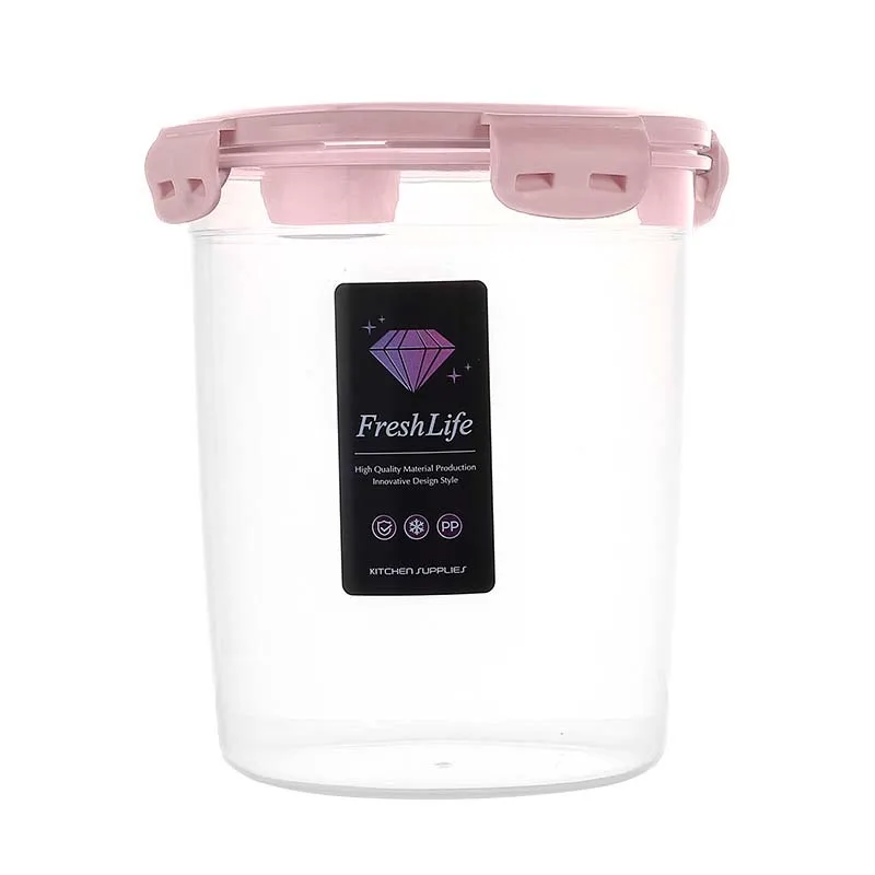 Large Capacity Moisture - Proof Storage Box Buckle Transparent Kitchen Grain Storage Tank Crisper for Microwave Refrigerator