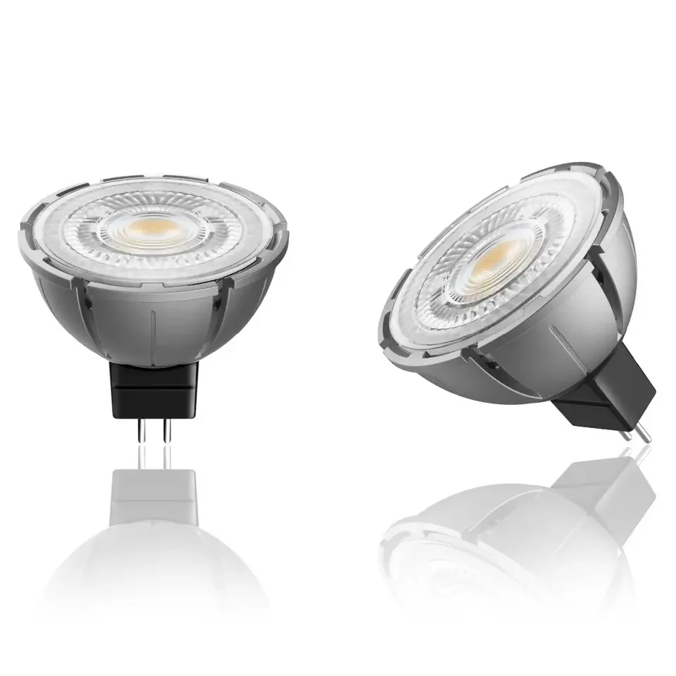 Dimmable Ra98 Mr16 Gu10 Led Bulb PF0.9 Zoomable 7.5W 2700K 3000K 4000K Premium Fin Grey Color Led Bulb