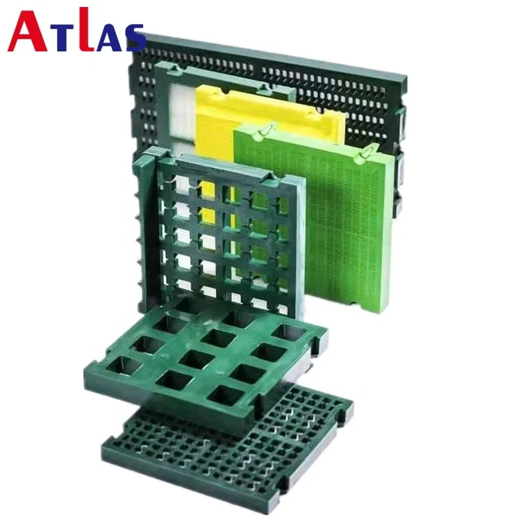Customized elastomer polyurethane PU mining screen vibrating screen panel polyurethane panel sheet with hole