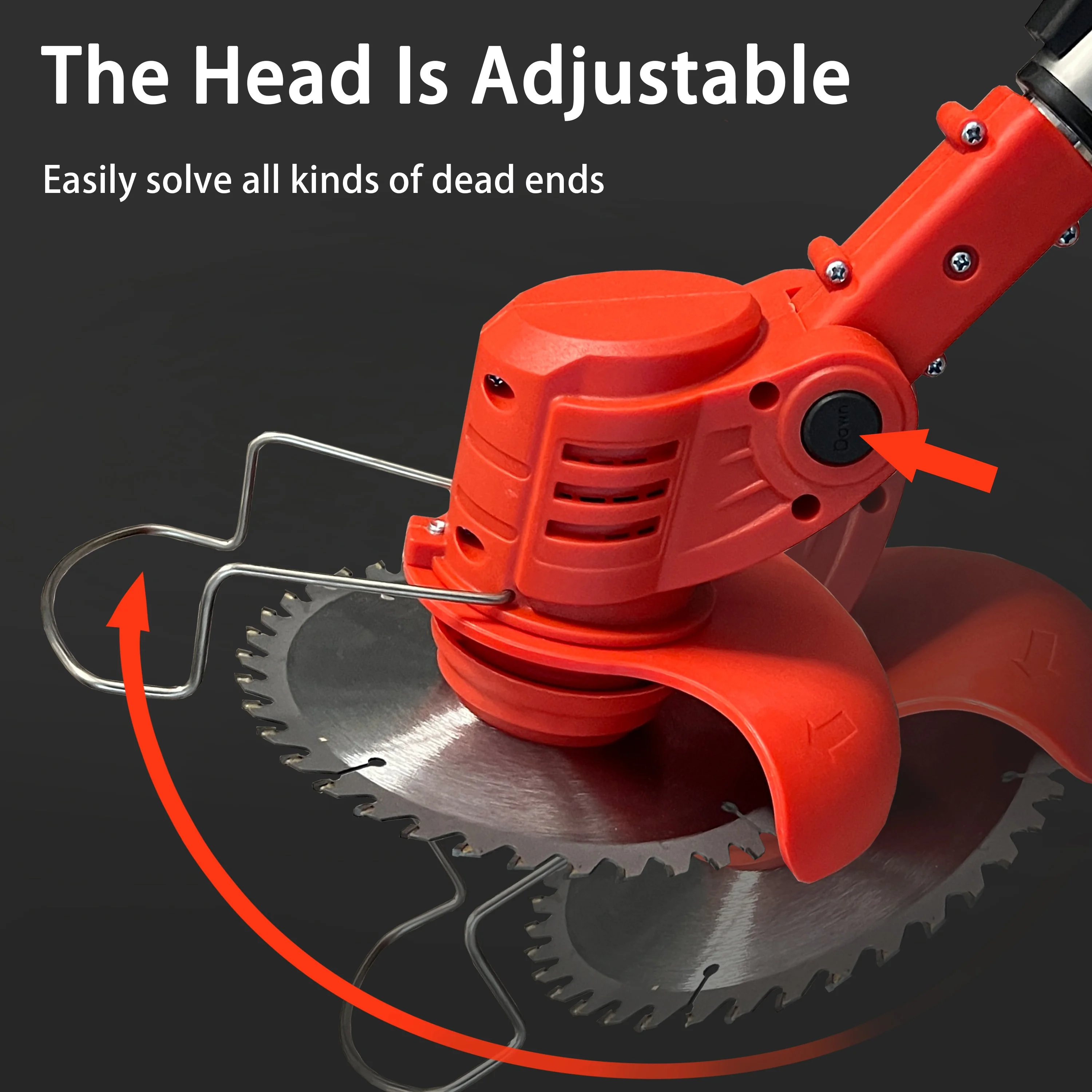 20V High Quality Electric Lawn Mower Brush or Brushless Motor Weeder Cordless Grass Trimmer