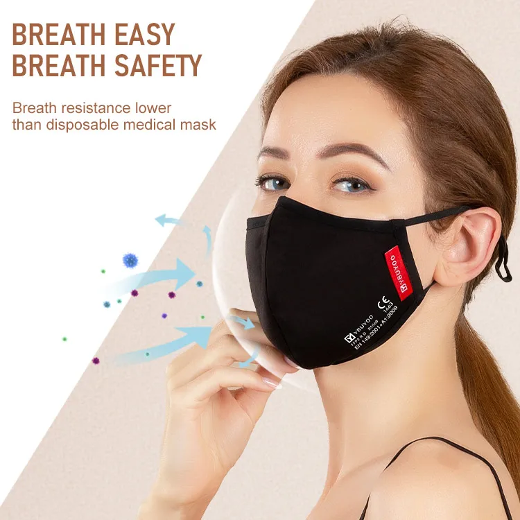 wholesale ffp2 reusable daily face mask ffp2 black respirator dust masks europe stock black respirator dust masks