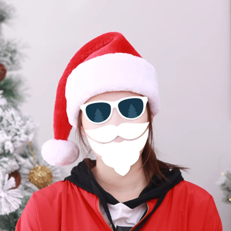 Custom Supplies Merry Christmas Gifts Felt Mini Flush Hat Santa Christmas Hats For Kids Dog