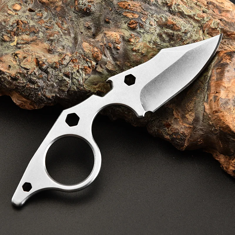 Многоцелевой нож из нержавеющей стали 440 с острым фиксированным лезвием для самообороны кемпинга выживания на природе