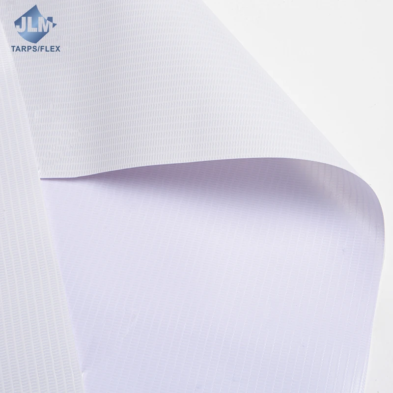 10 oz White PVC Tarpaulin Roll 340gsm PVC Flex Banner Material For Printing