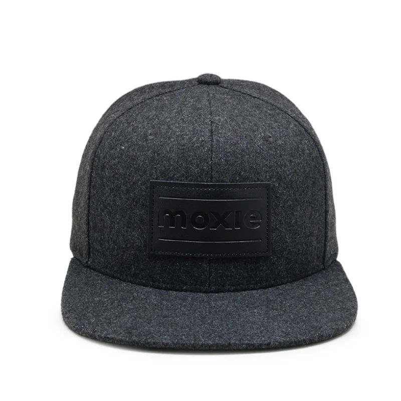 Manufacture Custom 6-panel Flat Brim Black Patch Snapback Sports Cheap Baseball Golf Caps Hats Running Cycling Caps