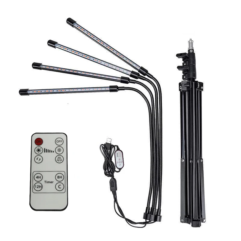 Factory Direct Sale USB led Grow Light Strip for USB Power Supply Greenhouse Portable Growing Light and Indoor Plant With Tripod
