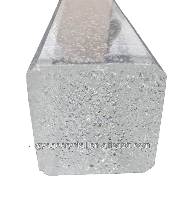 Wholesale Cube Glass Block Hot-Melt Glass Brick Crystal Glass Brick For Hotel Decoration