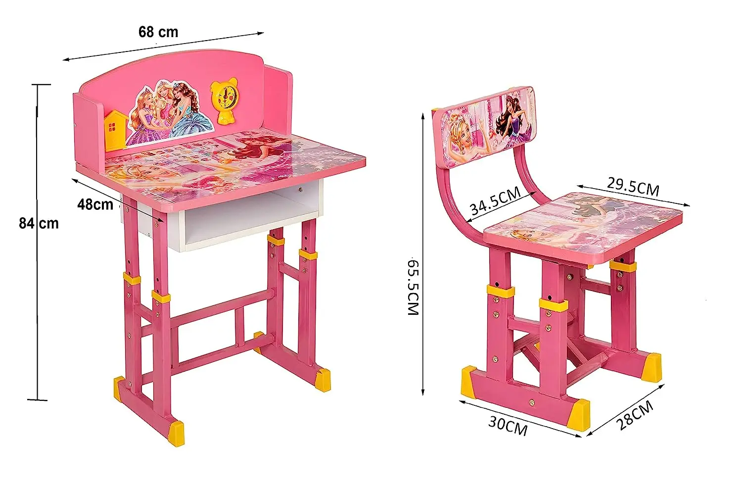 Wholesale Cheap India Toby Pink Baby Desk Premium Table Kids Furniture Wooden Children Student School Desks Chair for Classroom