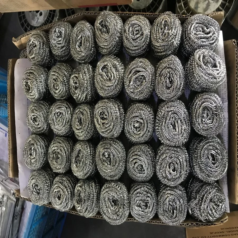 Tianchang Jinhao Factory Household in Bulk Packing 410 / 430 Stainless Steel Scrubber for Kitchen Cleaning