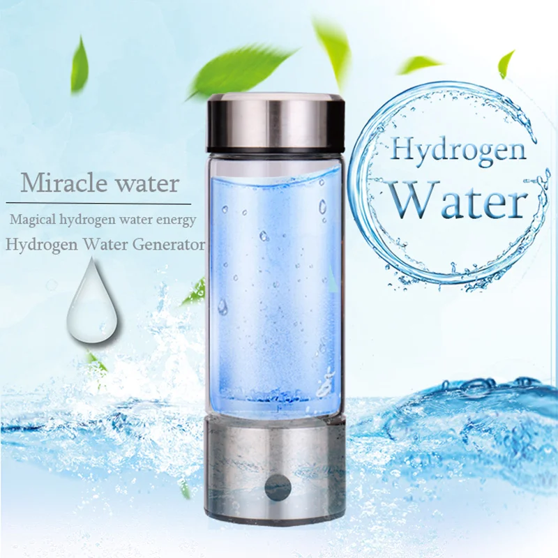 H1 Hydrogen Water Bottle Generator with PEM&SPE Technology Up to1500PPB Portable Hydrogen Water Maker Hydrogen Water Machine
