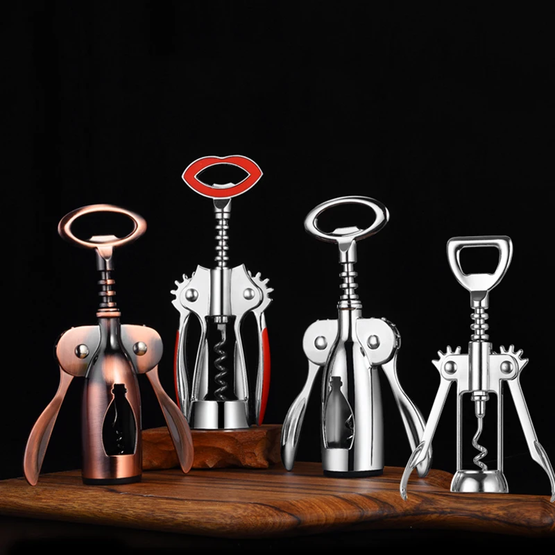 Bronze Color Reasonable Price Wing Corkscrew Wine Bottle Opener