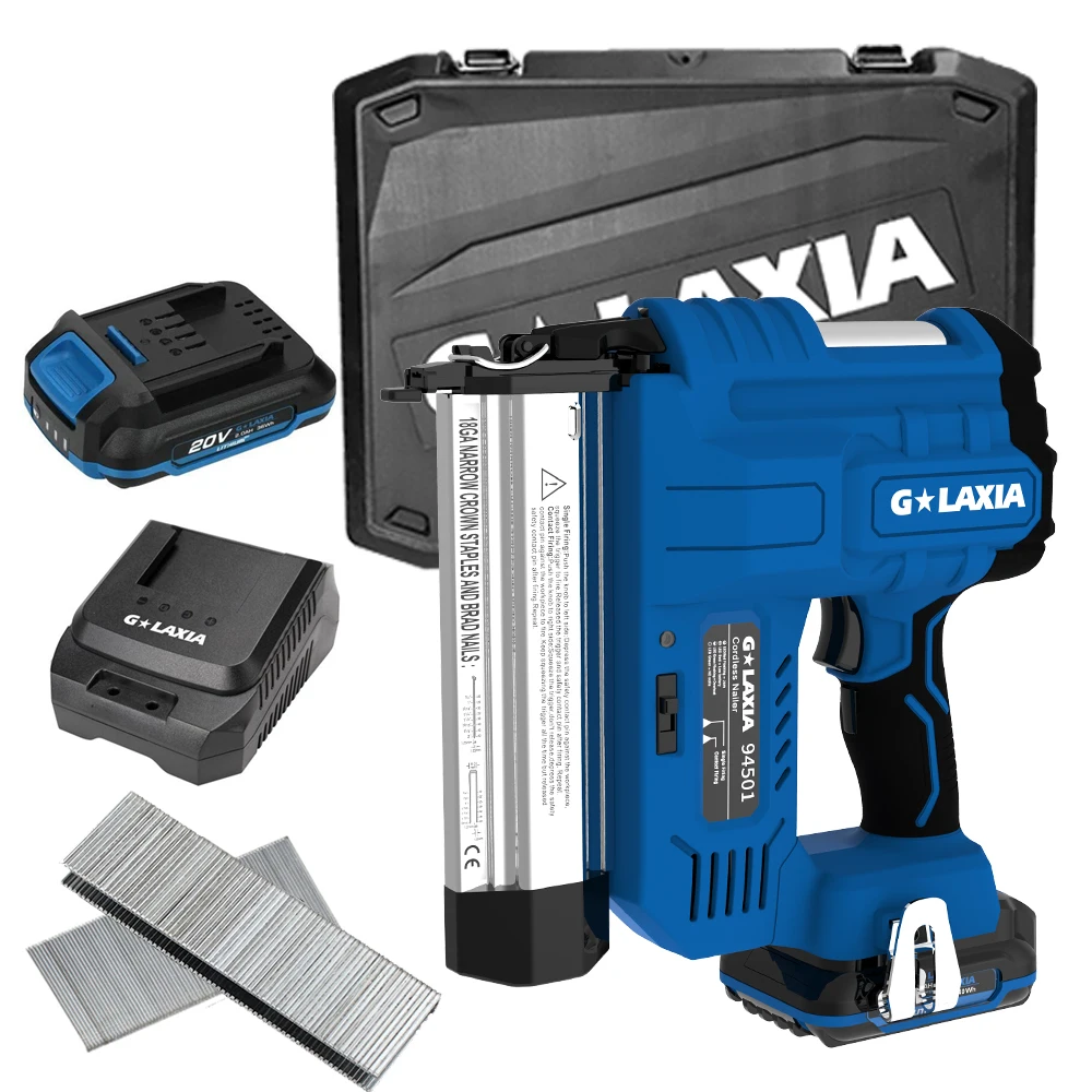 GALAXIA 20V Cordless Brushed Li-ion Battery Nail Guns Woodworking Tools