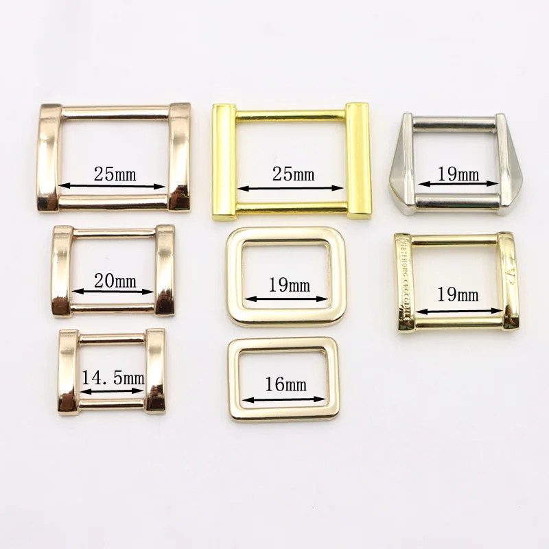 Bag Screw Open D Ring Gold Square Flat Removable Spring d Rings for Handbags