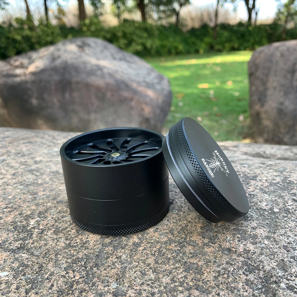 Wholesale 63mm 4 Layers New Design Vortex Tobacco Grinder CNC Aluminum Spice Cursher Herb Grinder Smoking Accessories