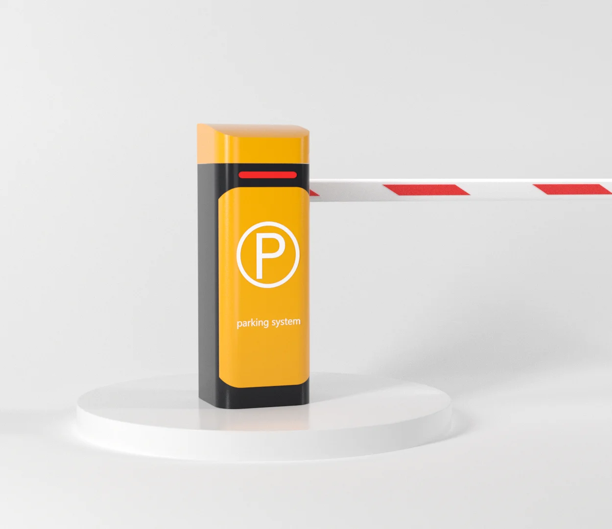 Heavy Duty Car Park Security Automated Electronic Arm Barrier Gate For Toll Parking Lot