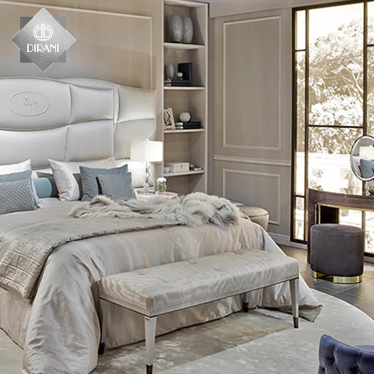 Home Furniture MDF Table Dresser Dressing Table with Mirror Bedroom Space Saving Simple Modern 5 Set Six Drawers Mdf+glass