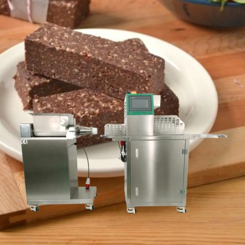 304 SUS full automatic small Protein bar Cutter machine date bar extruder with CE approved 220V 380V 110V PLC controller