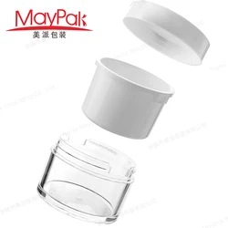 Custom Color Empty Body Scrub Jar 50g 100g 240g 8OZ Refillable Cosmetic Plastic Jar with Lid for Body Butter Container Cream Jar