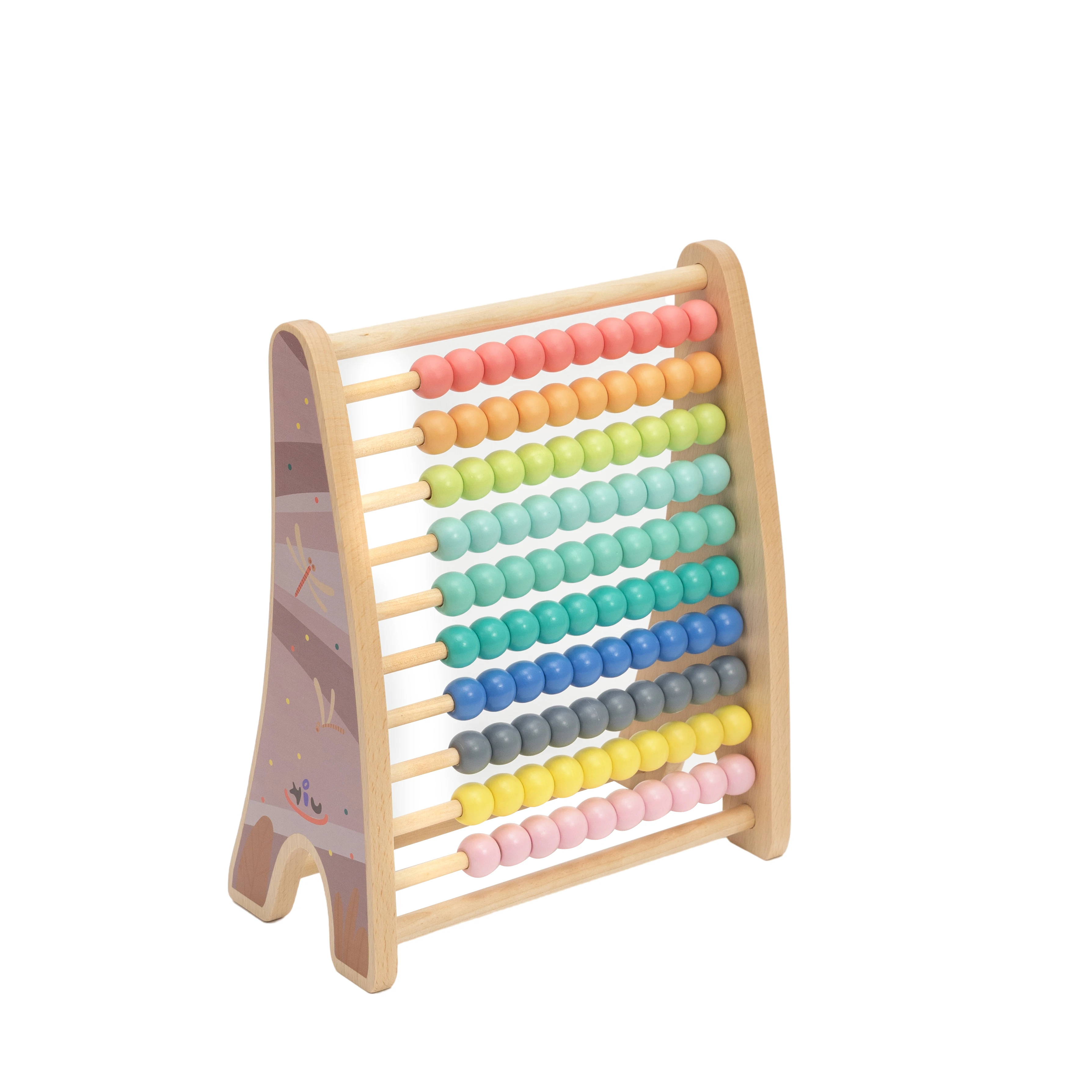 Wooden Colorful Bead Abacus Montessori Toy Math Toy Educational Toy for Kids