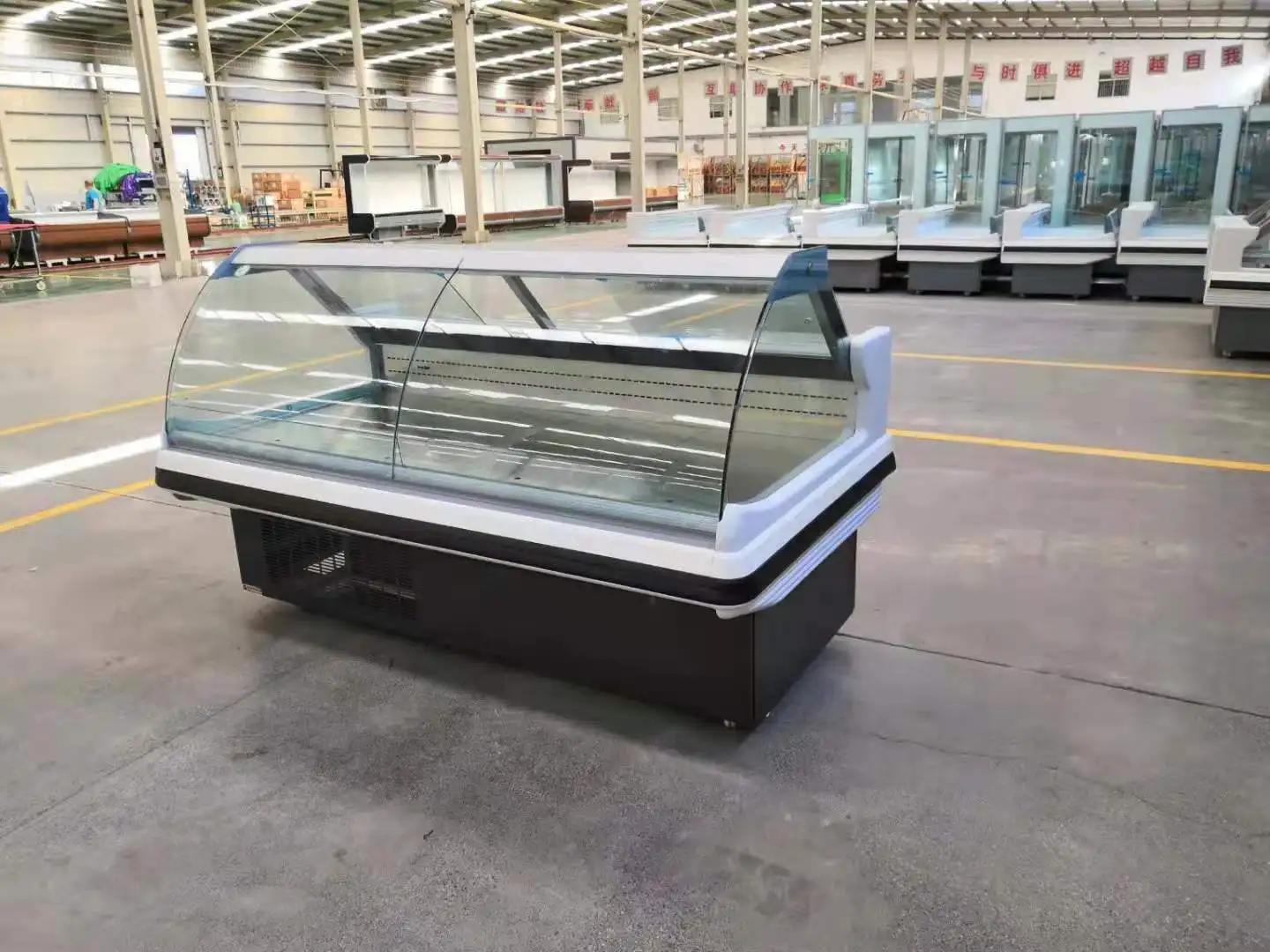 Custom Meat Shop Equipment Refrigerated Meat Chiller Freezer Display Display Cooler Seafood Display Refrigerator Fresh Fish R290