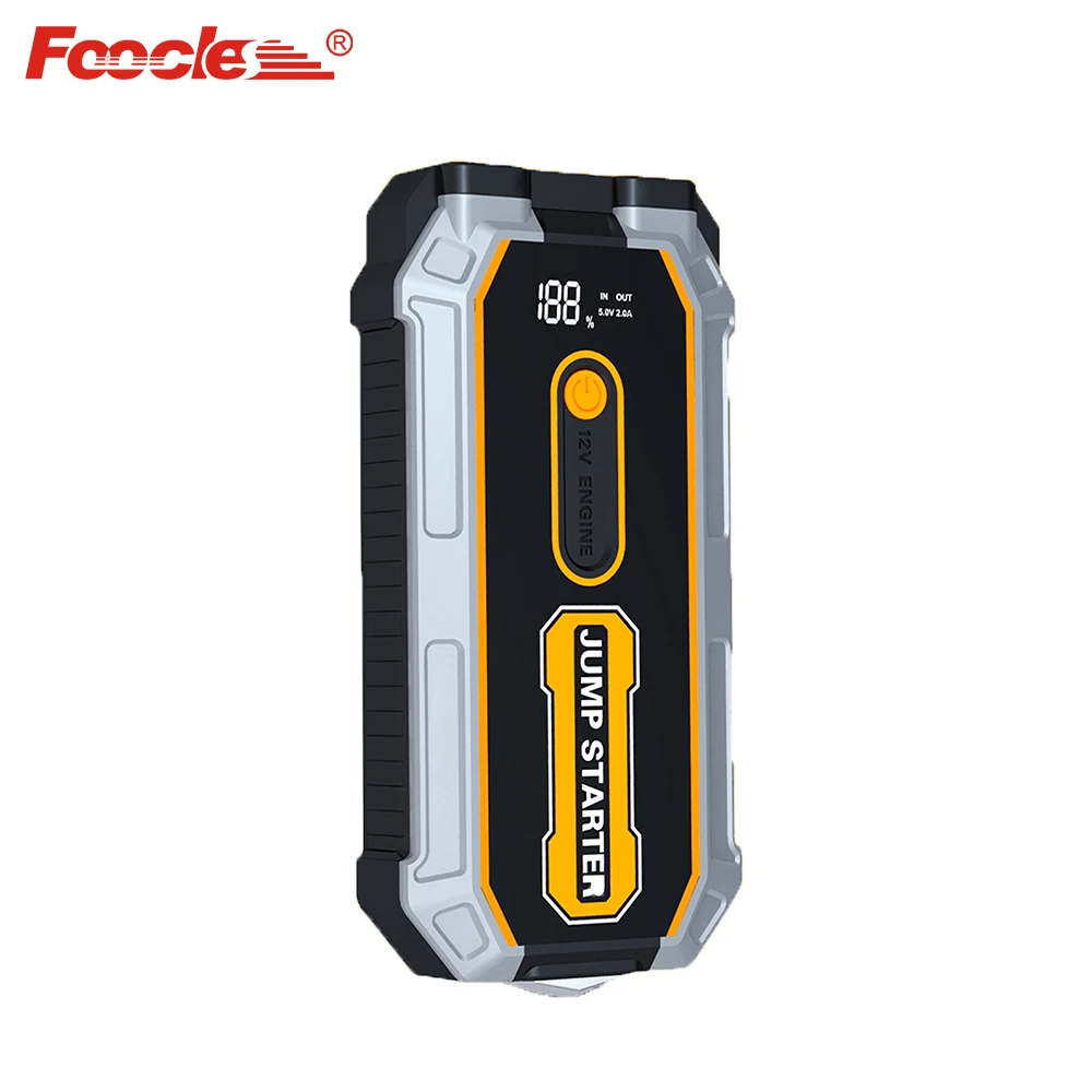 Household emergency strobe power bank 12v Instant start jump starter with SOS modes and safety hammer